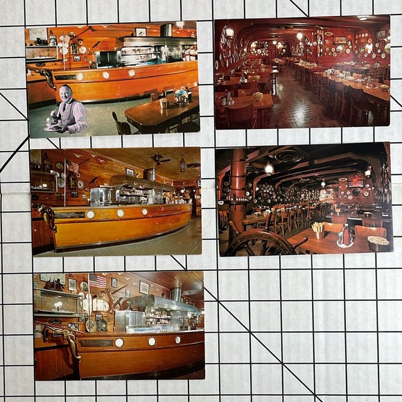 Set of vintage postcards for The Oyster Bar on Ankeny Street, Portland OR - Picture 2 of 8